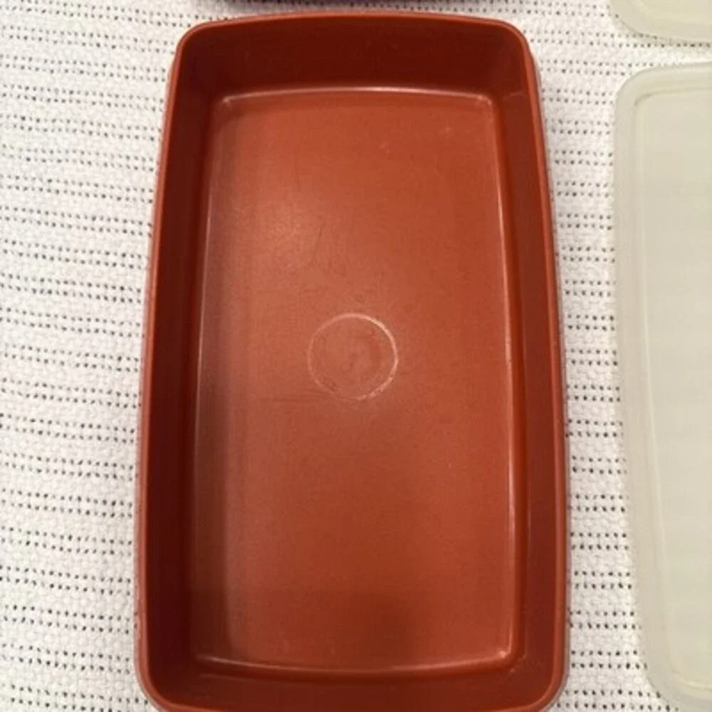 4 P.C. Tupperware Set Paprika Red 2-816,1-1292,1-794 Lot Of 4
